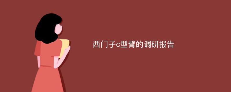 西门子c型臂的调研报告