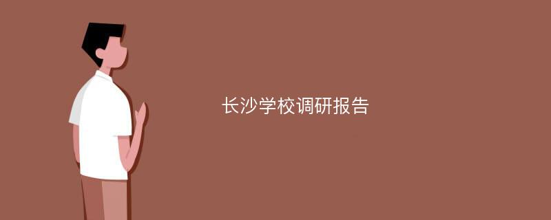 长沙学校调研报告