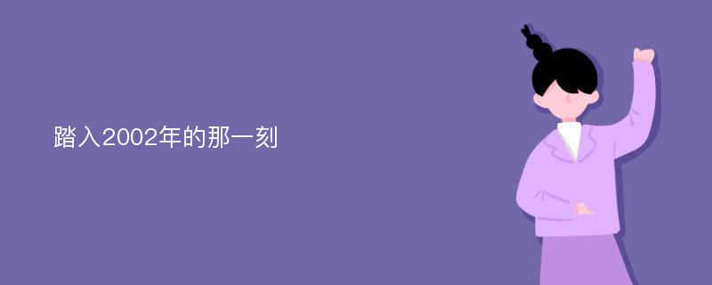 踏入2002年的那一刻